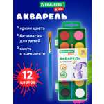 Краски акварель Brauberg 12 цв.