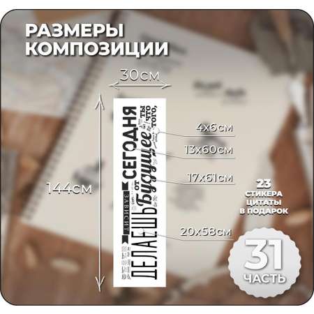 Наклейки интерьерные VEROL Цитата
