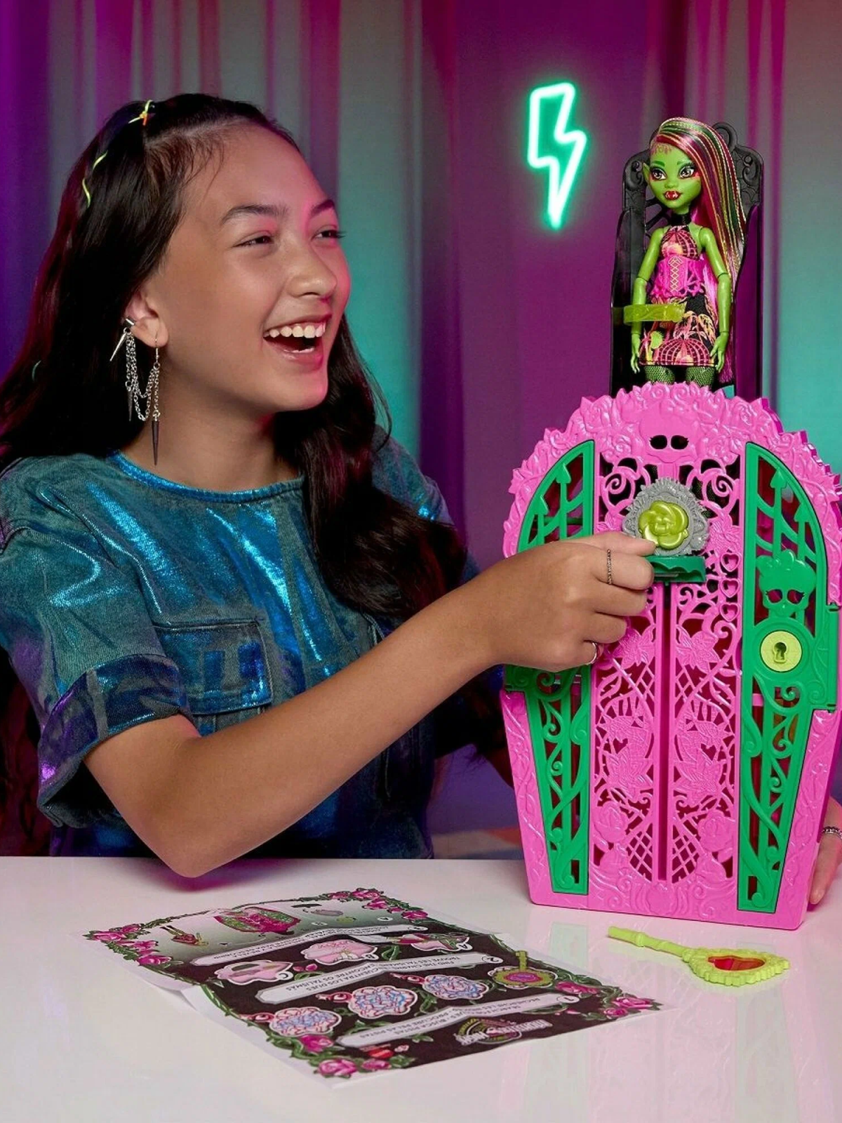 Кукла модельная Monster High Skulltimate Secrets HYT75 Venus Монстр Хай Винус HYT75 Venus - фото 8