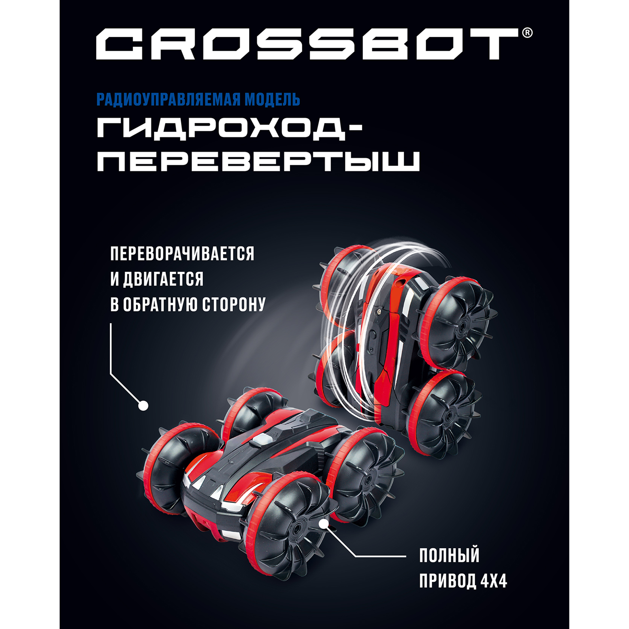 Внедорожник РУ CROSSBOT Перевертыш 1:24 - фото 4