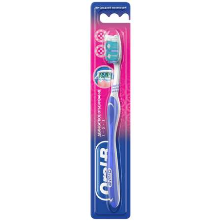 Зубная щетка Oral-B 3D Отбеливающая (средней жесткости) в ассортименте