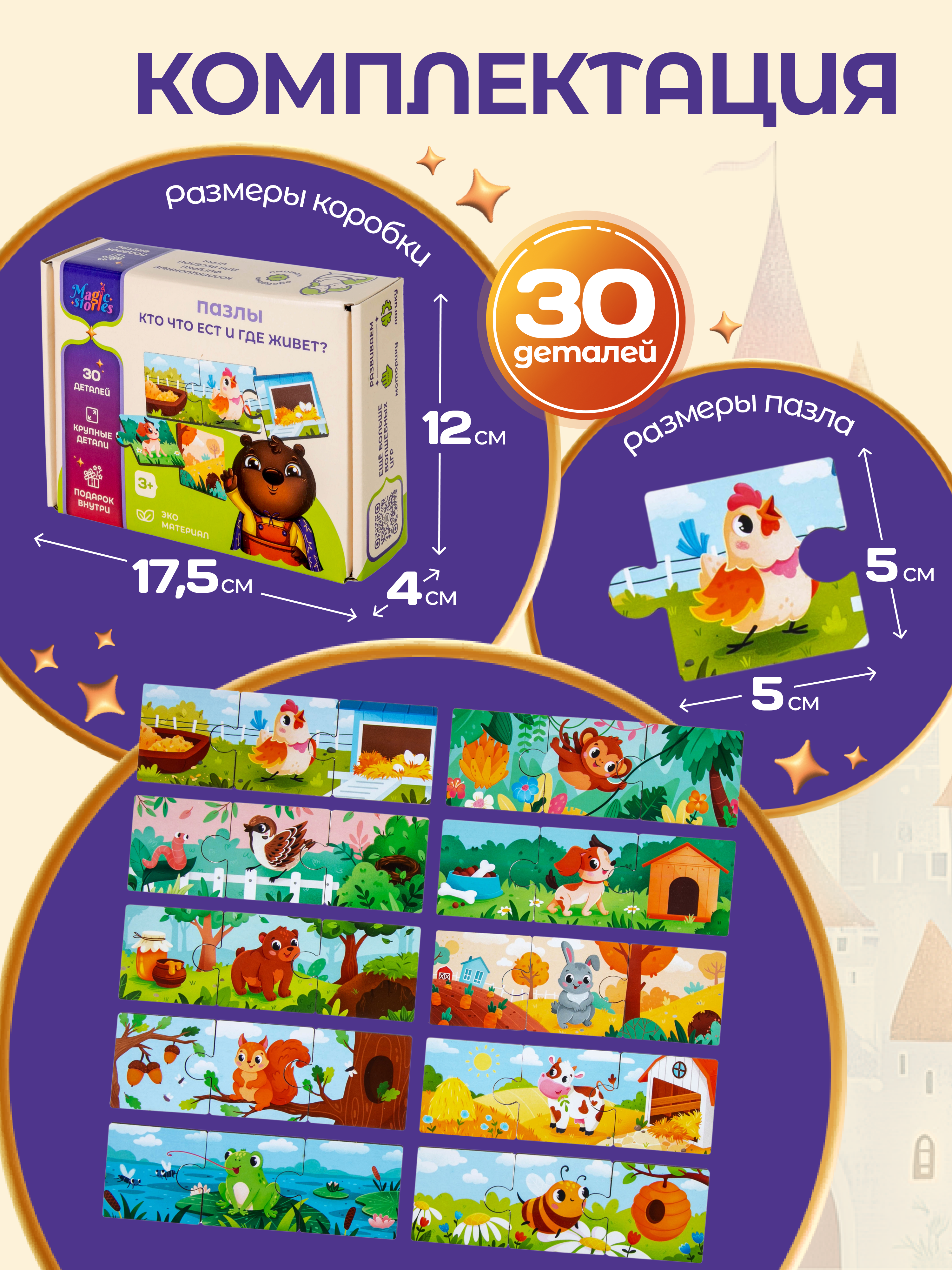 Настольная игра Magic Stories Кто что ест и где живет - фото 6