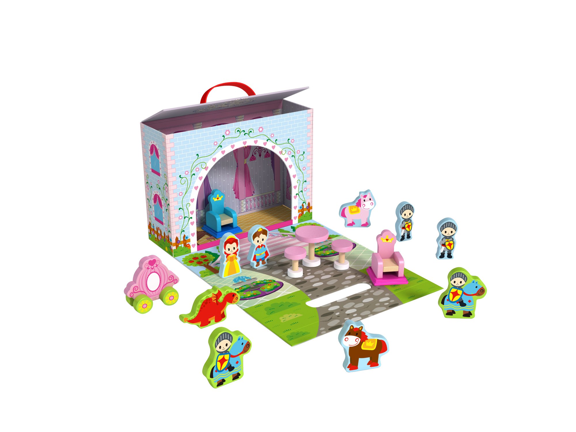 Игровой набор Tooky Toy Чемоданчик Замок - фото 1