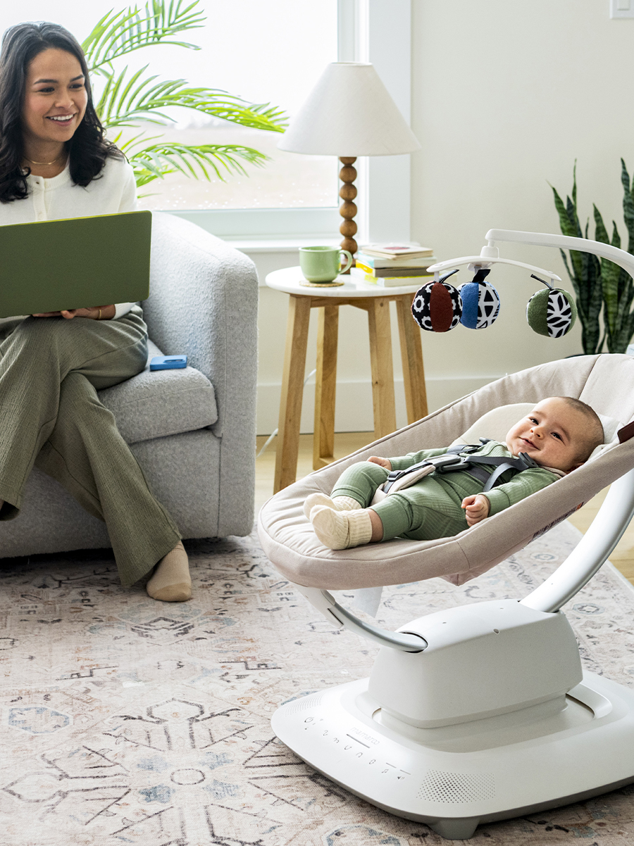 Кресло-качалка UPPAbaby Charlie - Sand Melange бежевый - фото 10