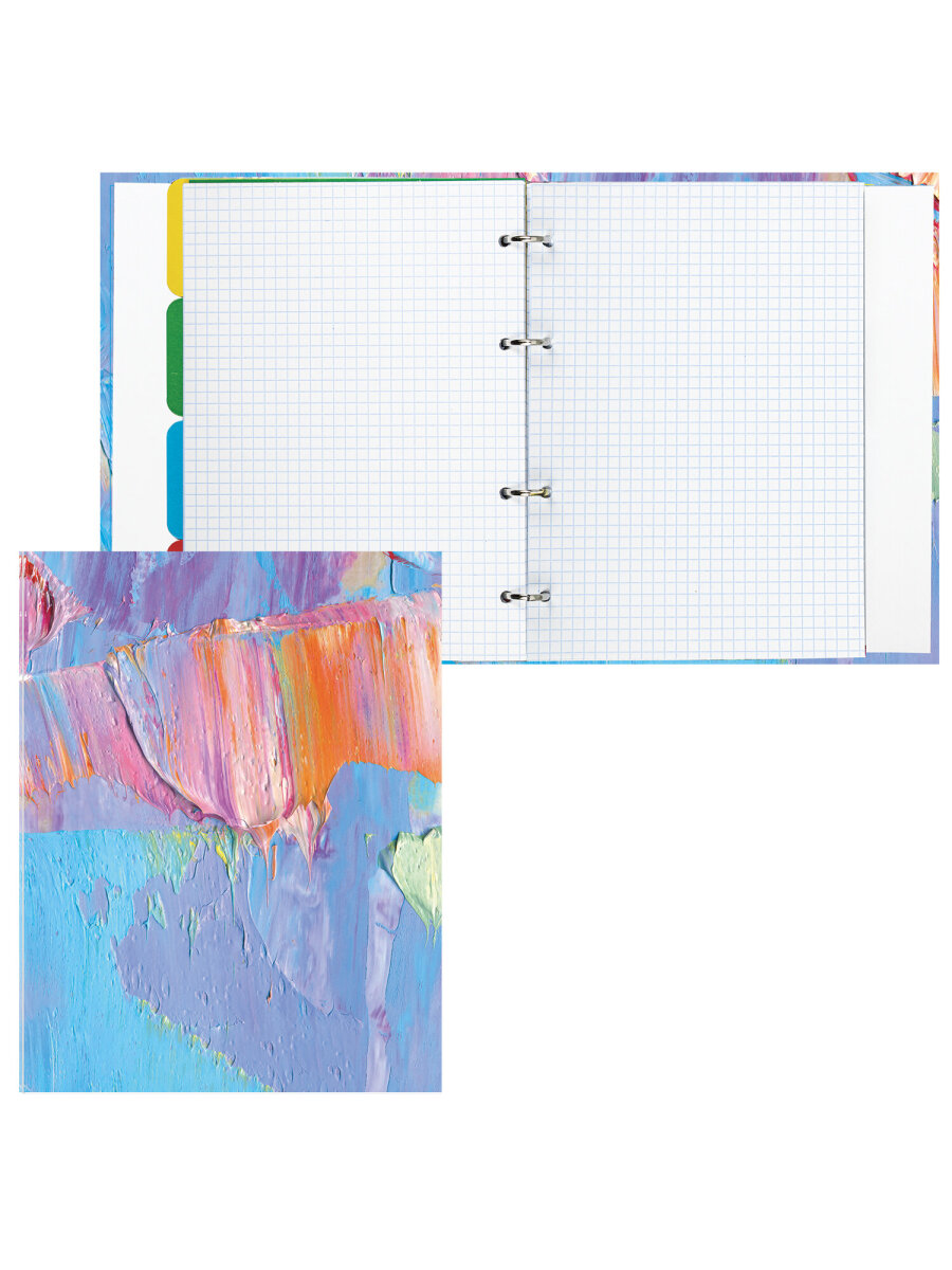 Тетрадь со сменным блоком Brauberg клетка 120 лист. - фото 5