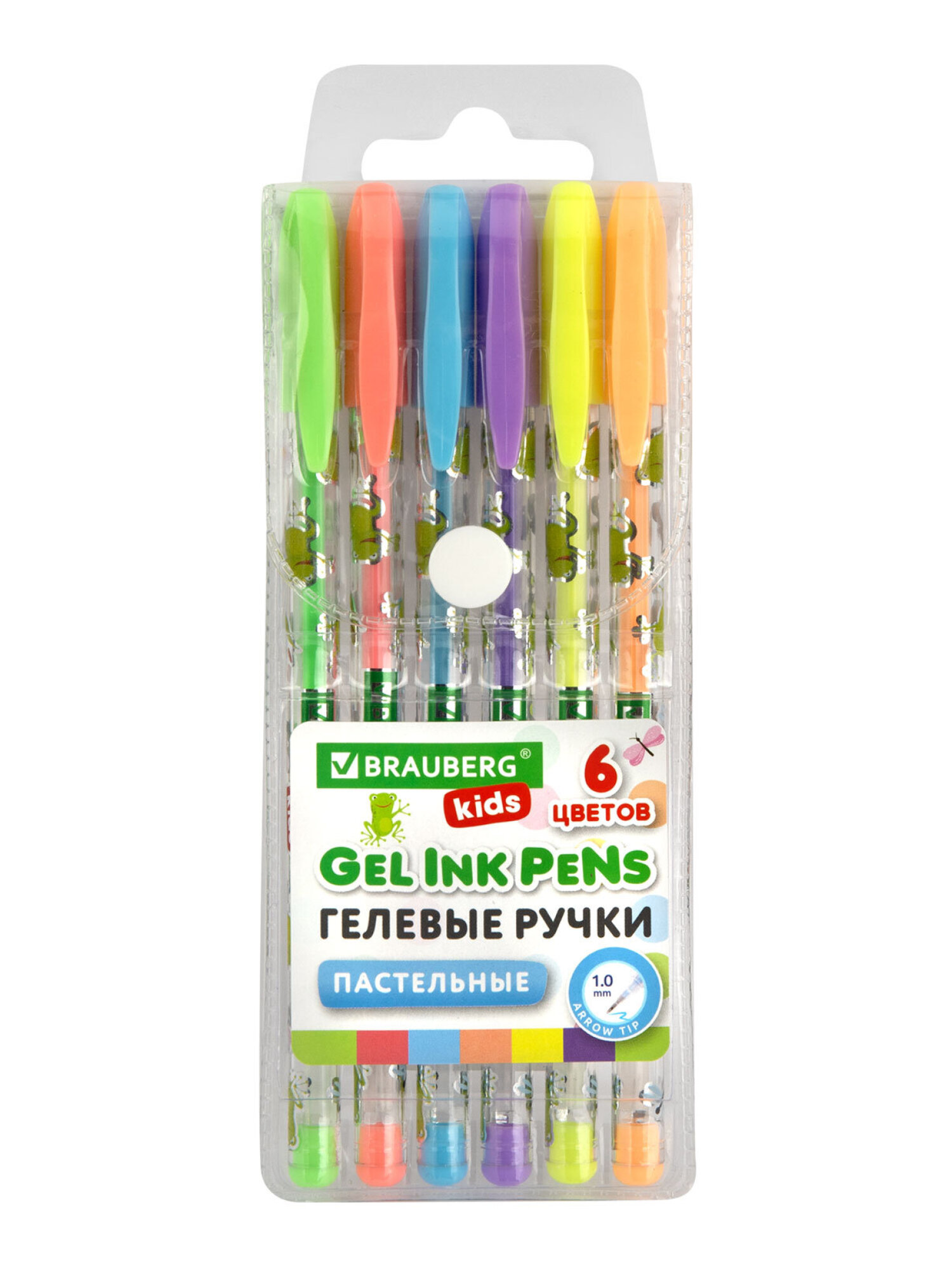 Ручка гелевая Brauberg 6 шт. - фото 8