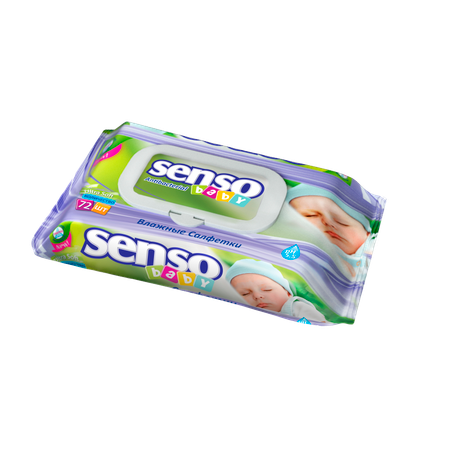 Влажные салфетки SENSO BABY 72 шт.