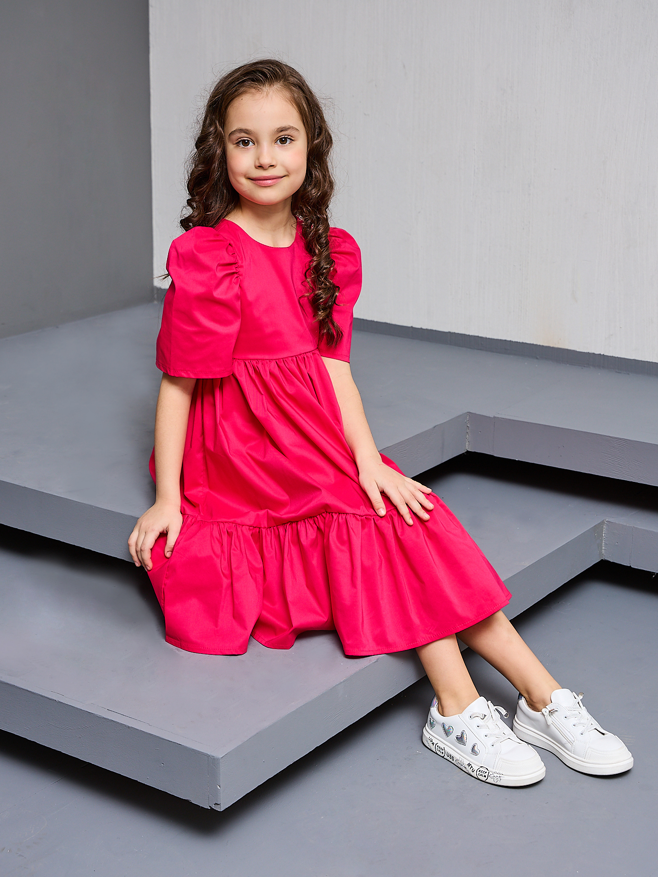 Платье Sofisha kids Plat.odnoton.pink - фото 8