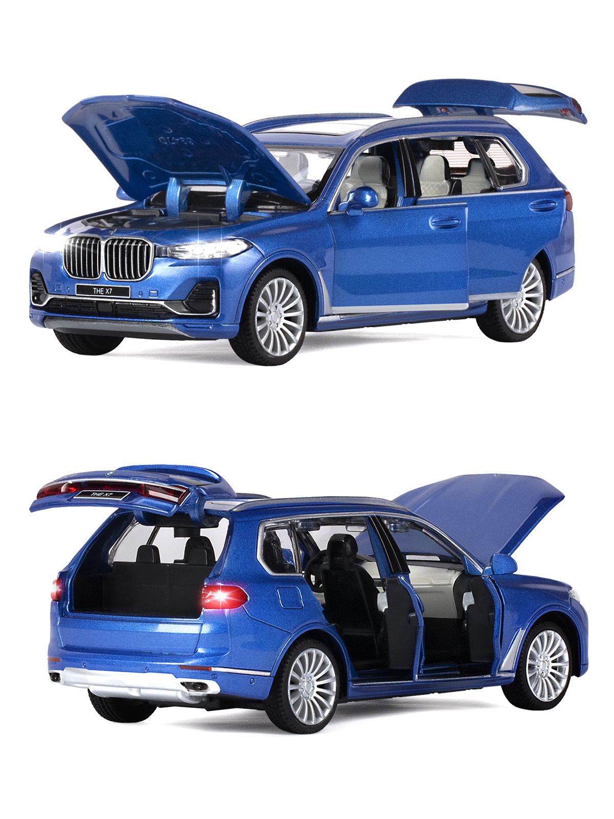 Внедорожник АВТОпанорама BMW X7 1:32 JB1251314 - фото 12