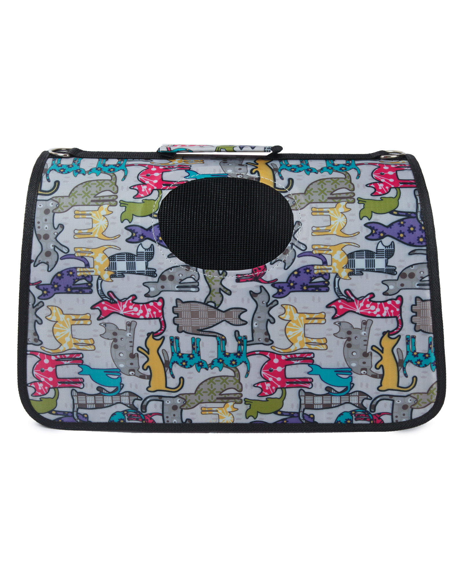 Переноска для непродуктивных животных Barbaks Котики S 44*22*26см - фото 1