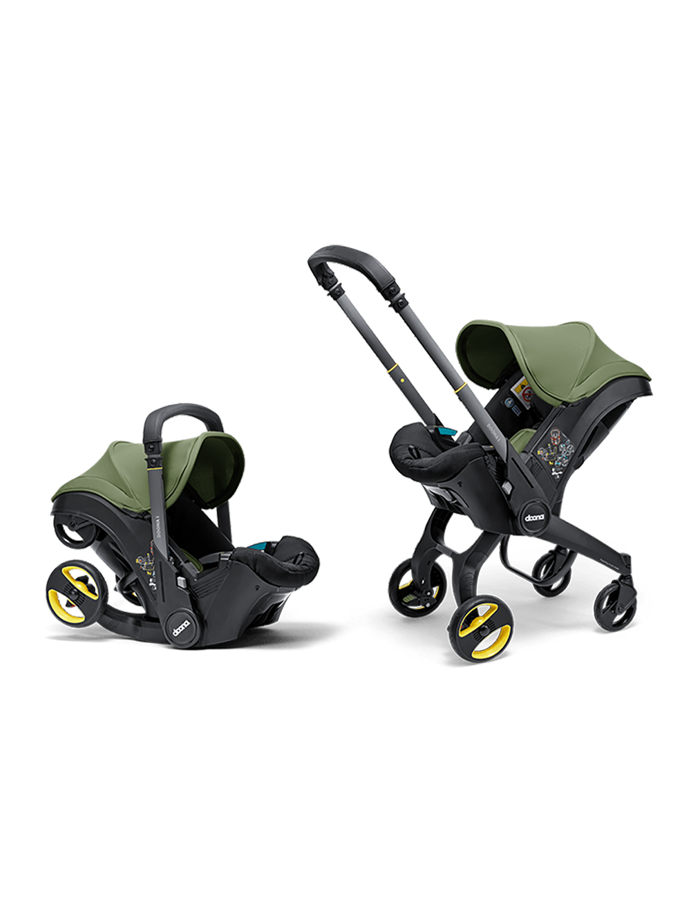 Автокресло Doona i, цвет: Desert Green Isofix 0 (0 -13 кг) зеленый - фото 11