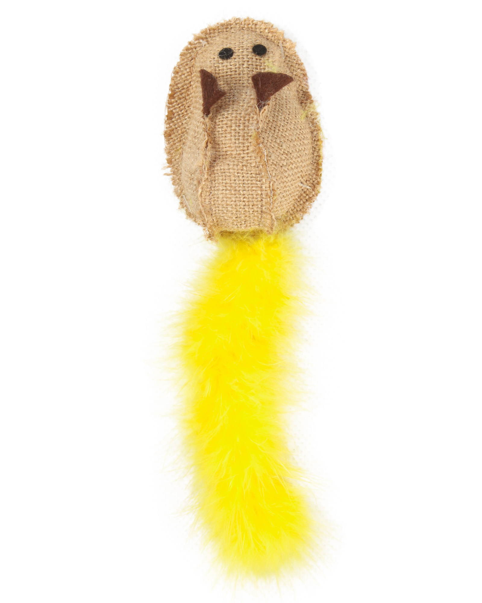 Игрушка для кошек Barbaks Мышка с цветным пером и кошачьей мятой 20см - фото 5