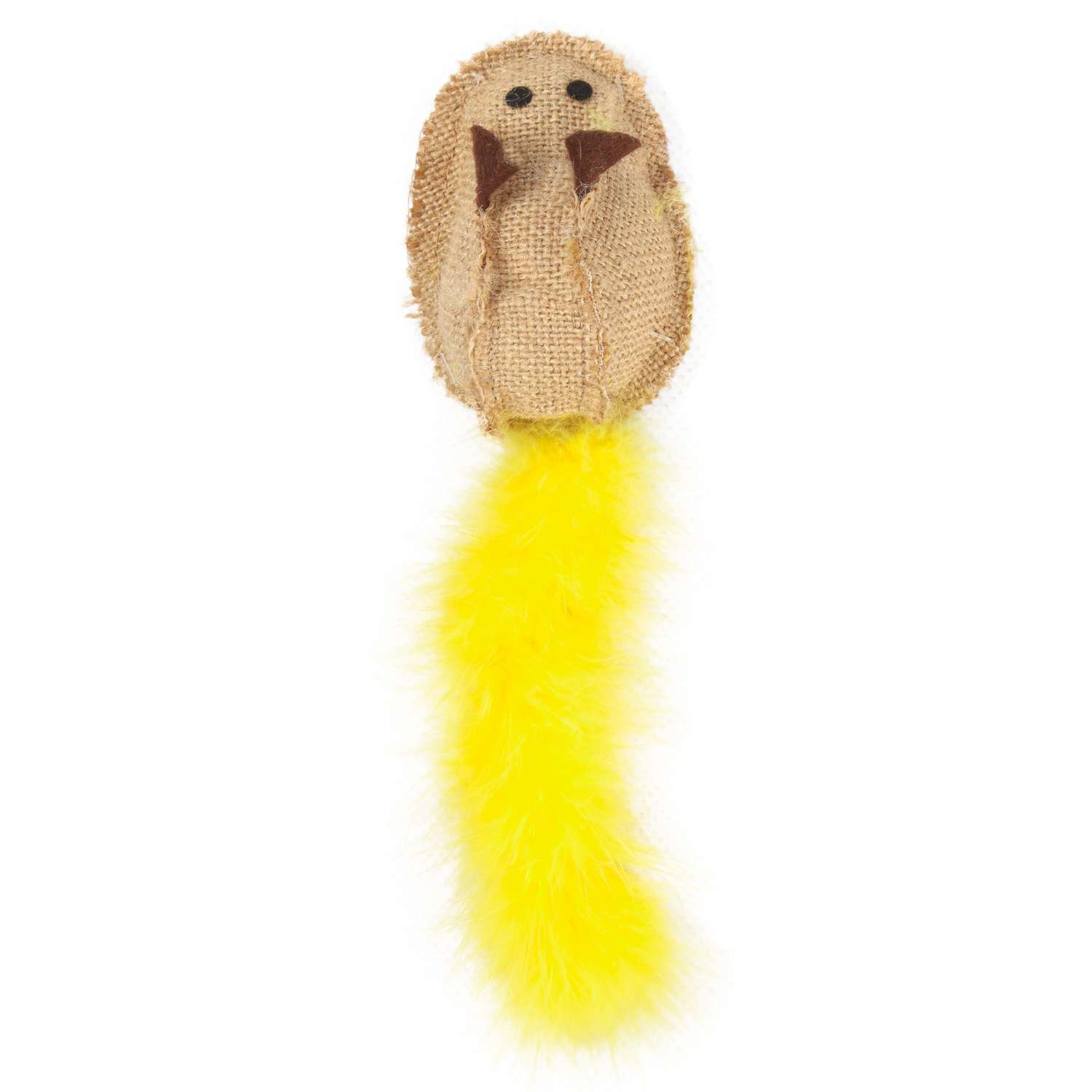 Игрушка для кошек Barbaks Мышка с цветным пером и кошачьей мятой 20см - фото 5