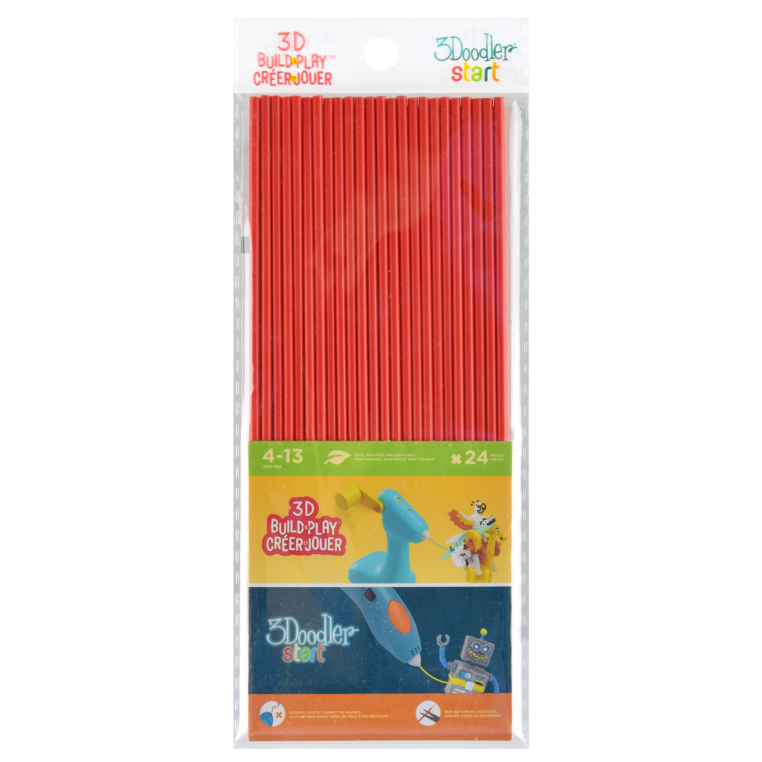 Пластик 3Doodler Star Красный - фото 1