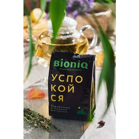 Чай зеленый Bioniq Успокойся с ягодами и травами 50 гр