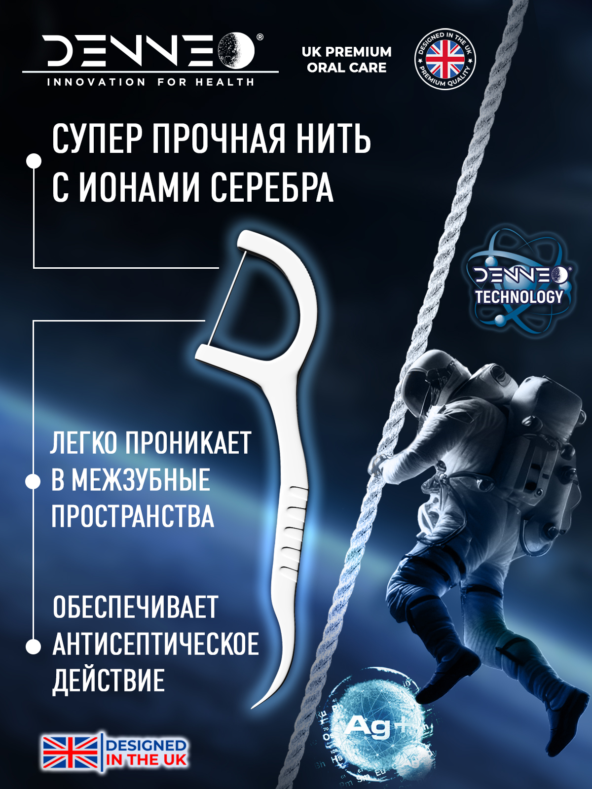 Зубная нить DENNEO 55 шт. - фото 4