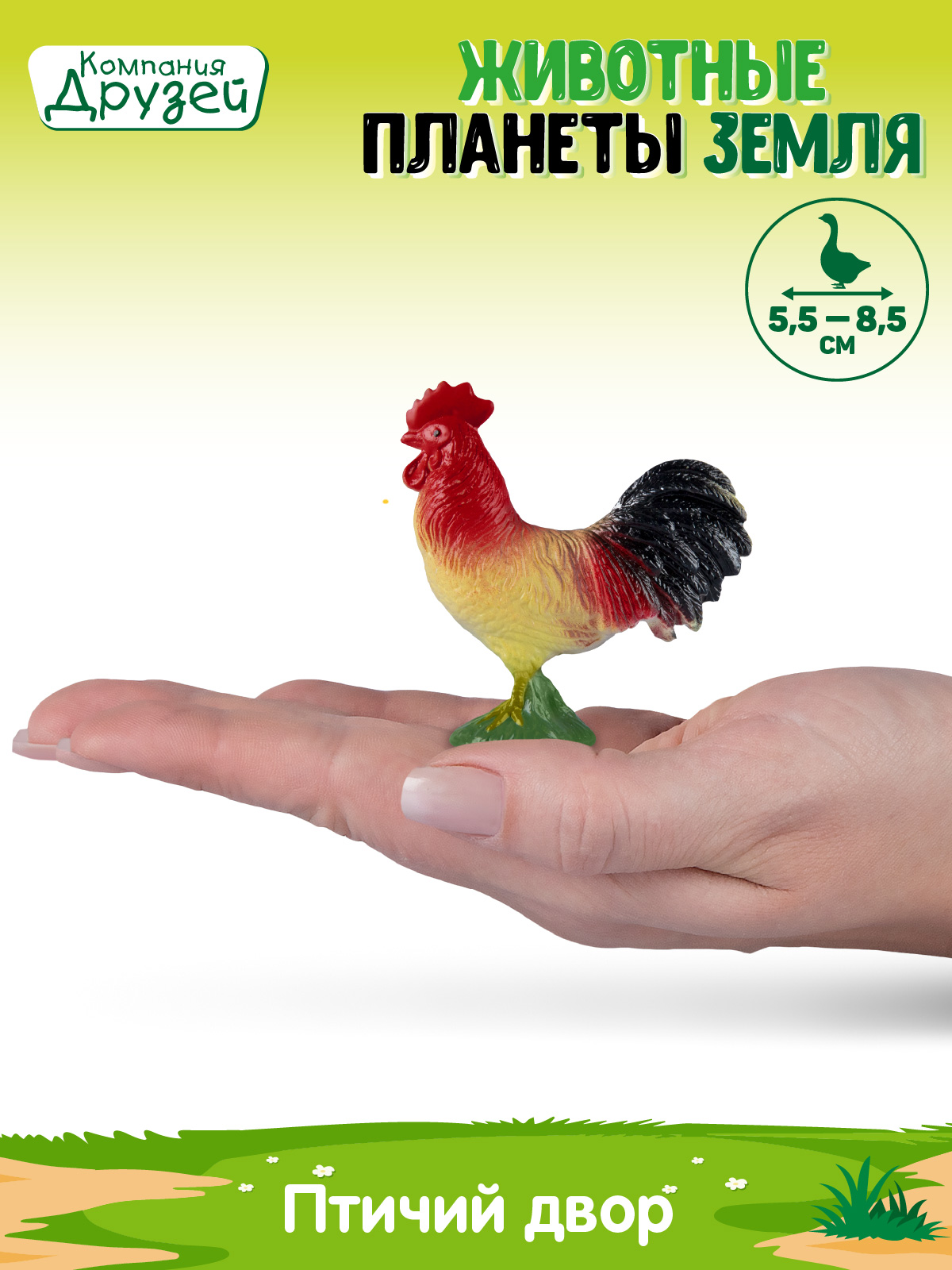 Игровой набор DARWIN Животные Птичий двор 5шт - фото 3