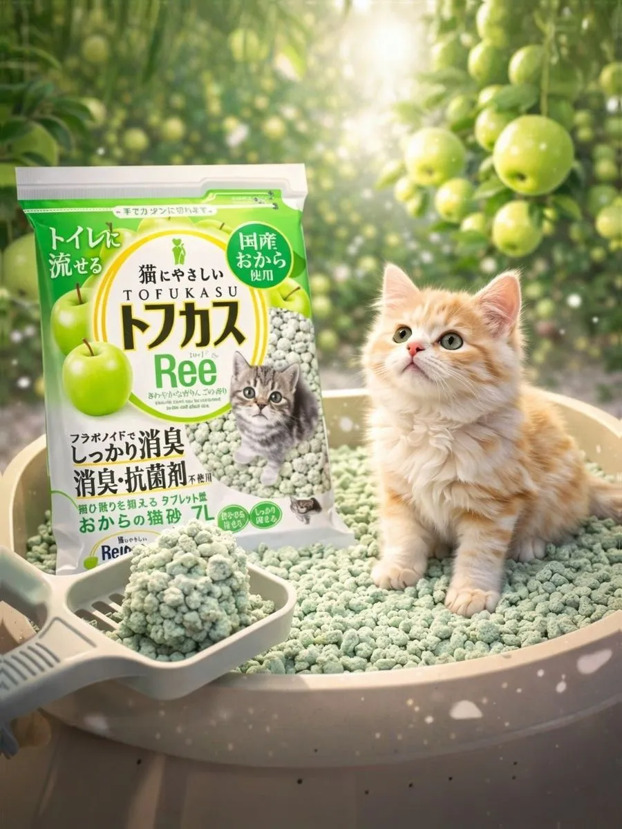Наполнитель Japan Premium Pet 7 л 2 кг комкующийся, растительный, впитывающий - фото 3