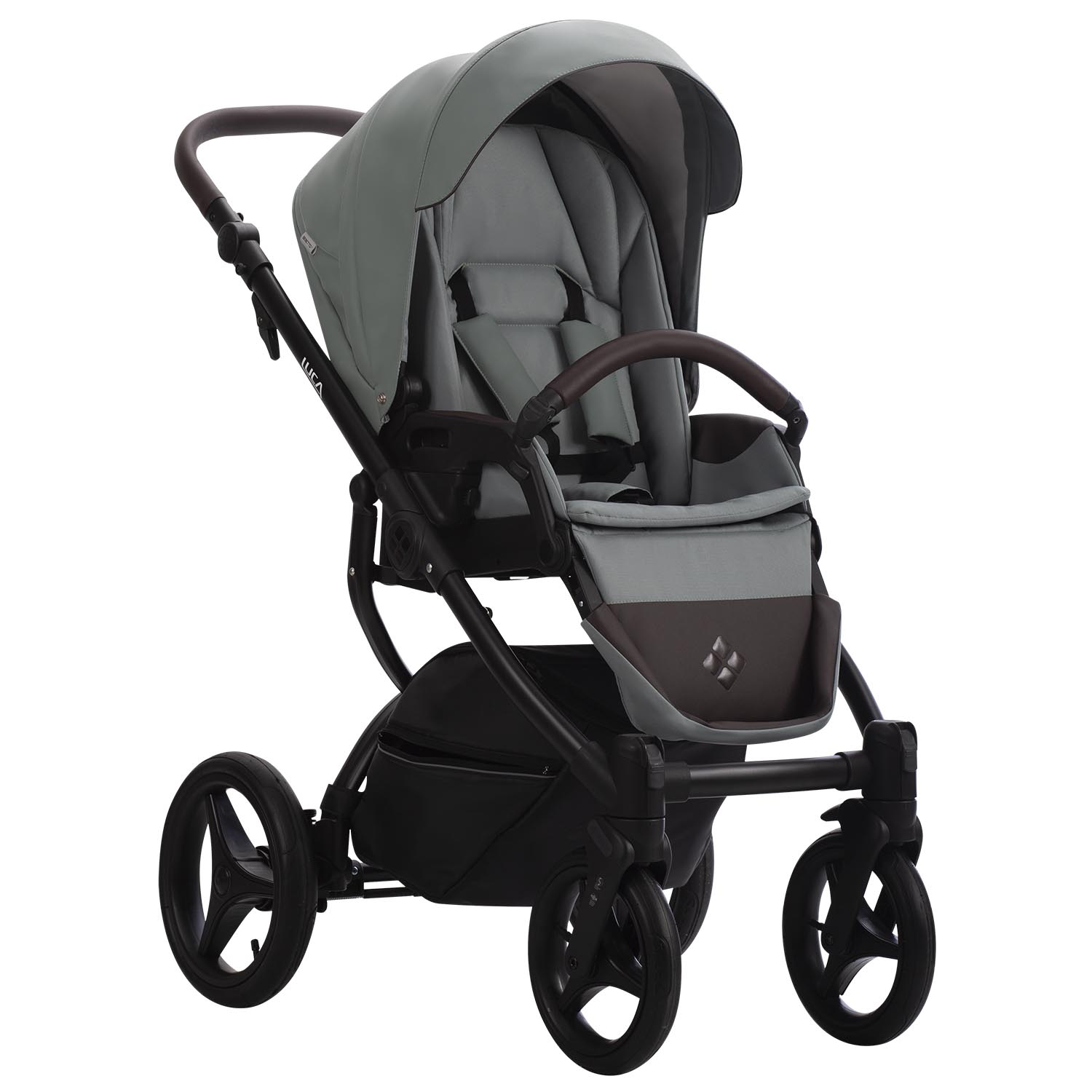 Коляска 2в1 Bebetto Luca Pro pro 32 шалфей кожа - фото 4