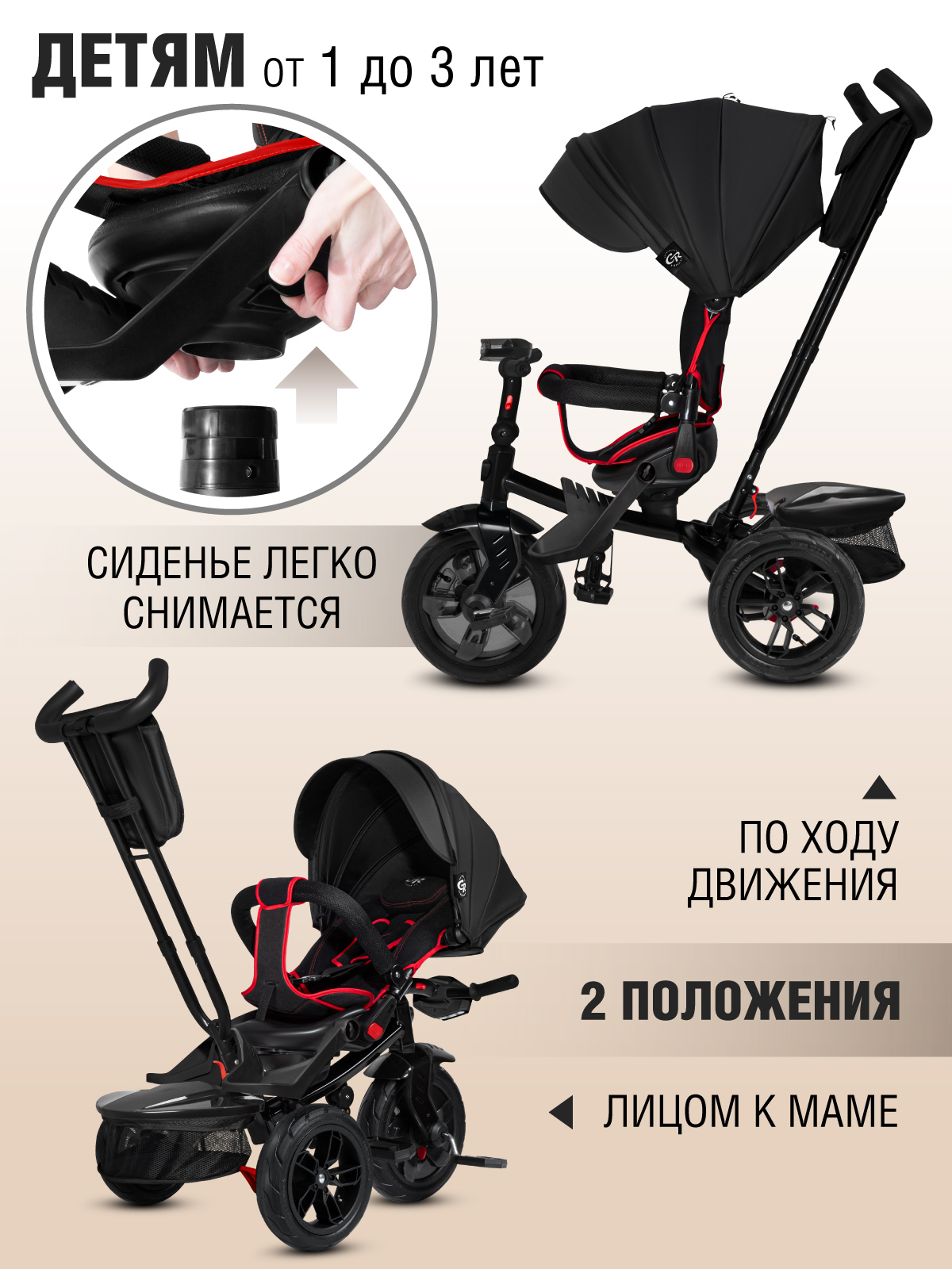 Трехколесный велосипед CITYRIDE - фото 3