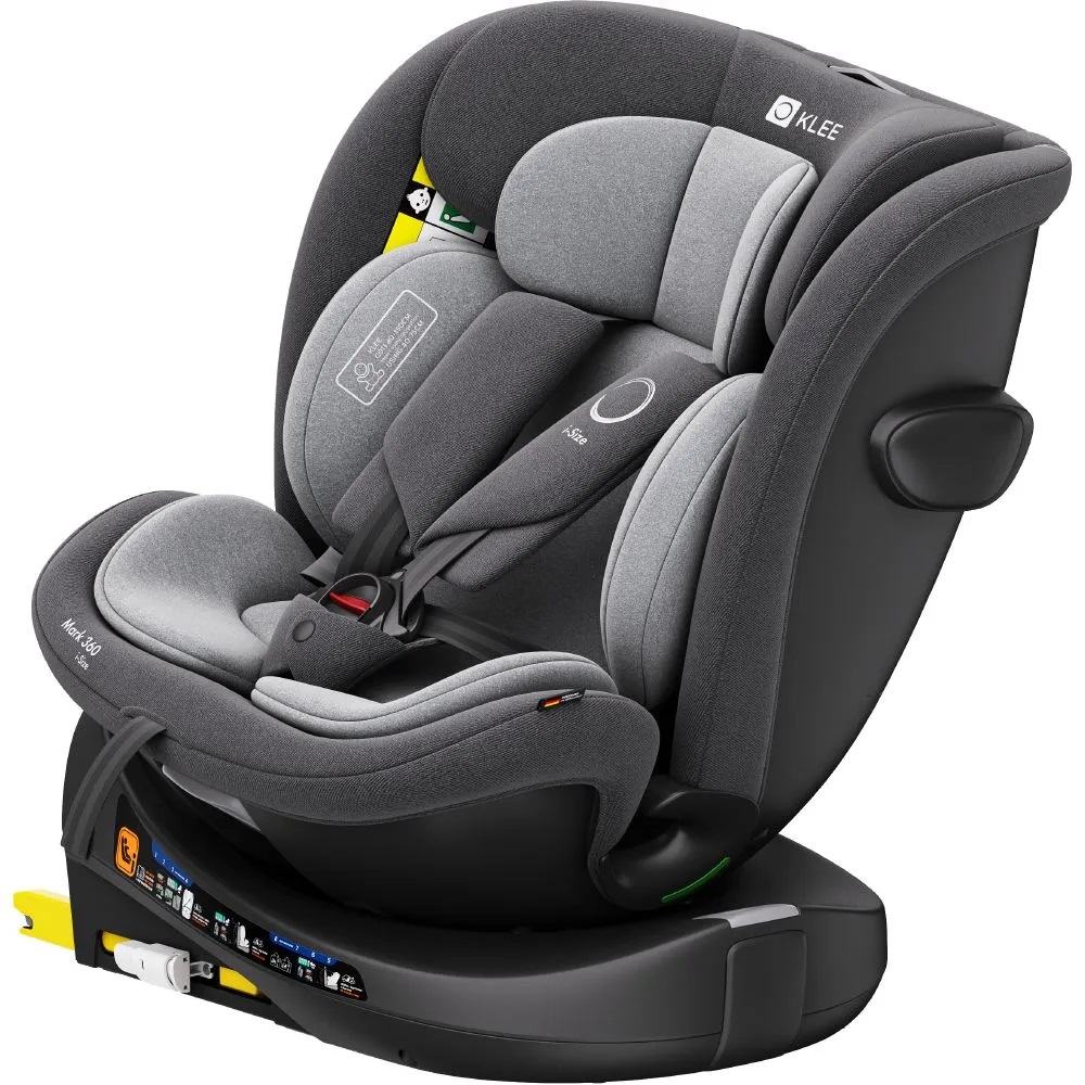Автокресло KLEE Mark 360 i-size Isofix 0+/1/2/3 (0-36 кг) серый - фото 2