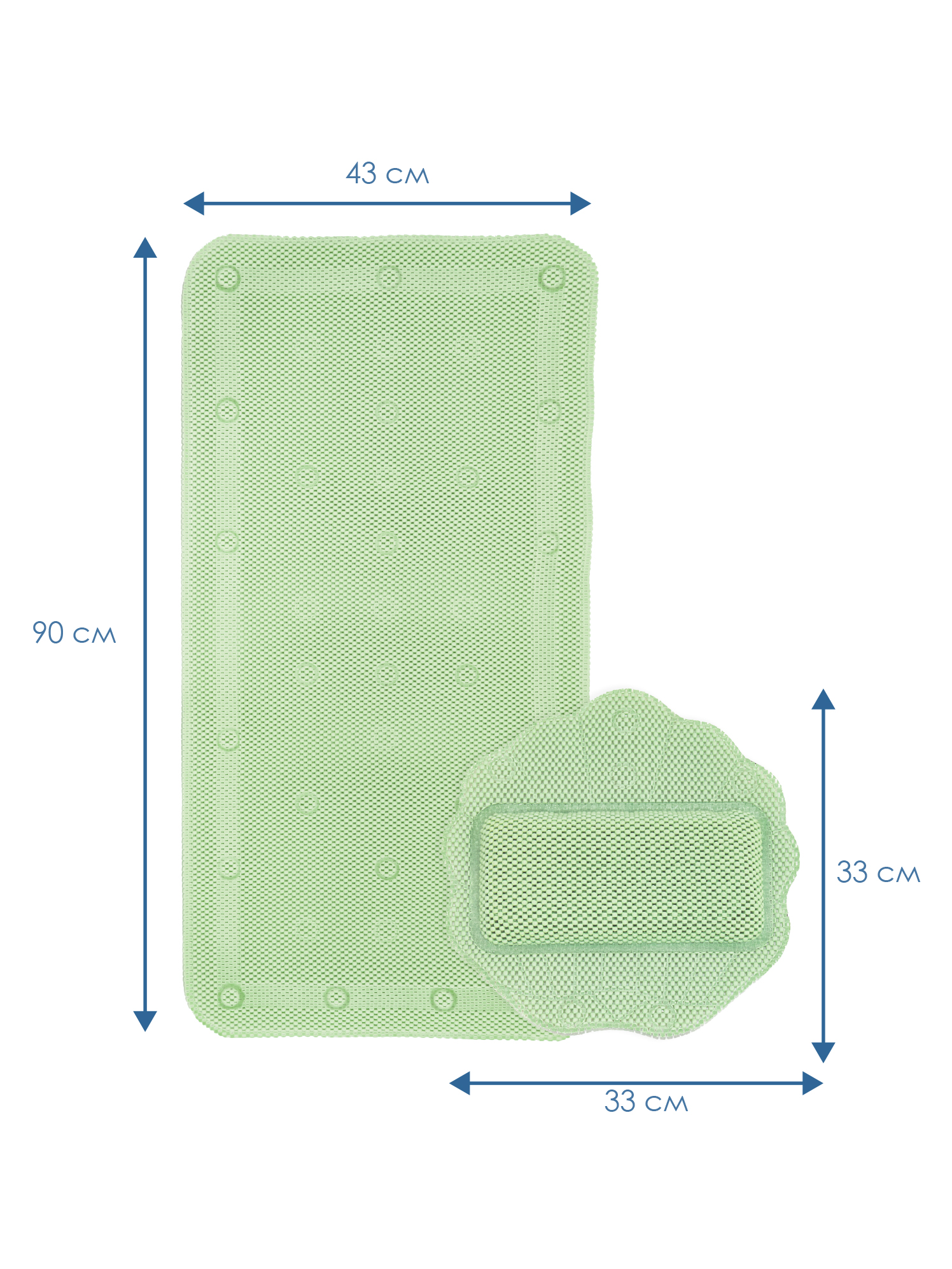 Коврик для ванной VILINA 22 x 43 см - фото 5