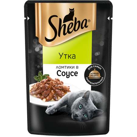 Корм для кошек Sheba 75г ломтики в соусе с уткой