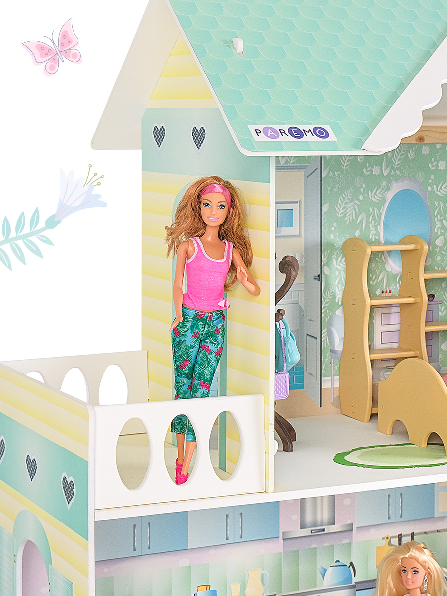 Домик для кукол PAREMO 118 см с мебелью PD318-13 - фото 9