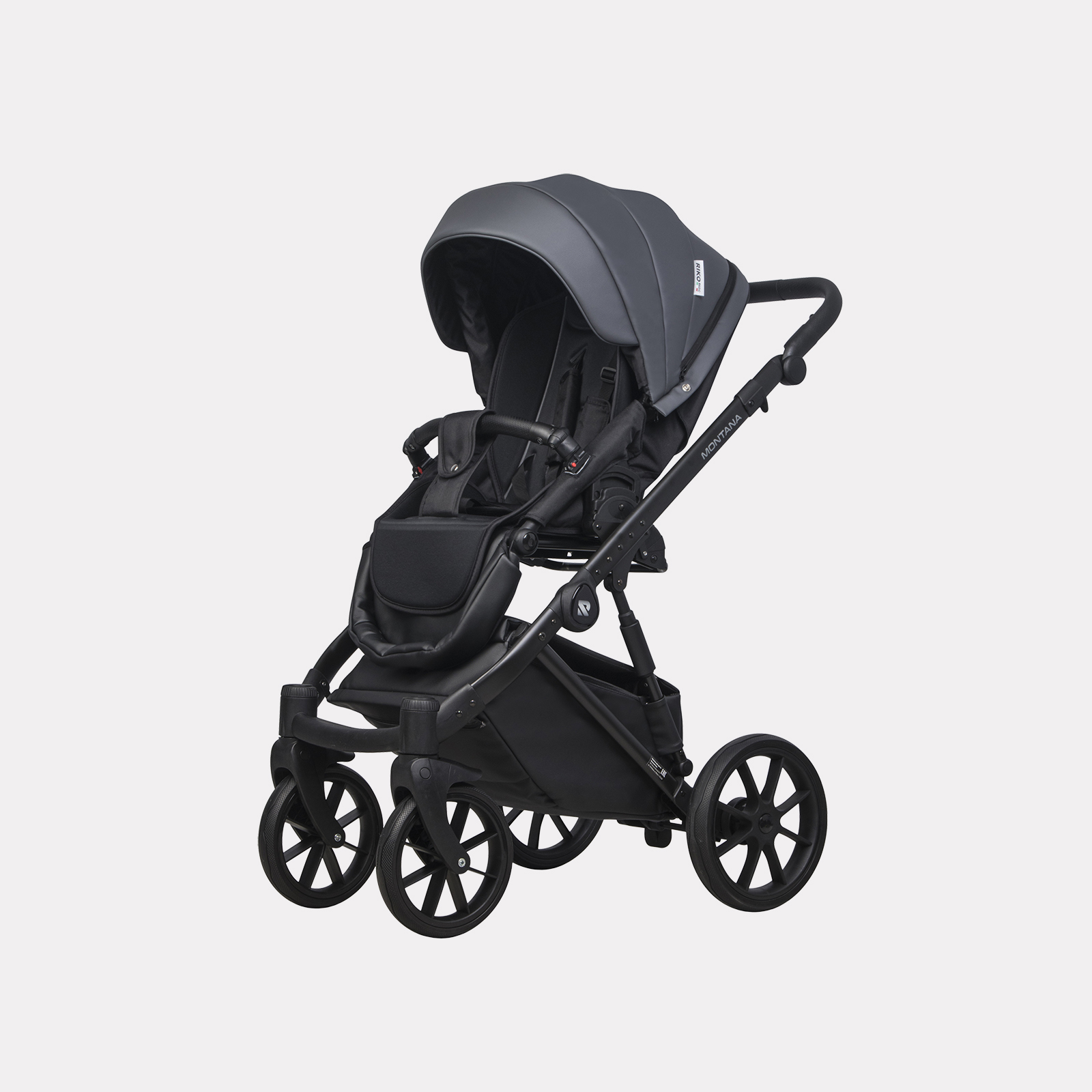 Коляска 3в1 Riko Basic Montana Ecco черный - фото 4