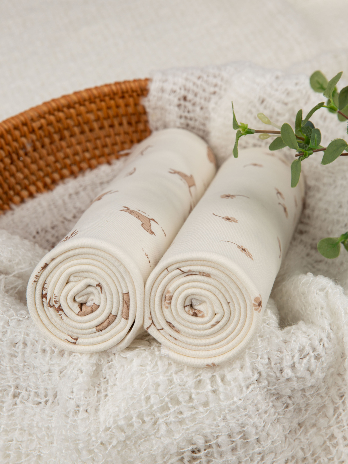 Пелёнка inlovery трикотаж 85х100 см 2 шт. - фото 8