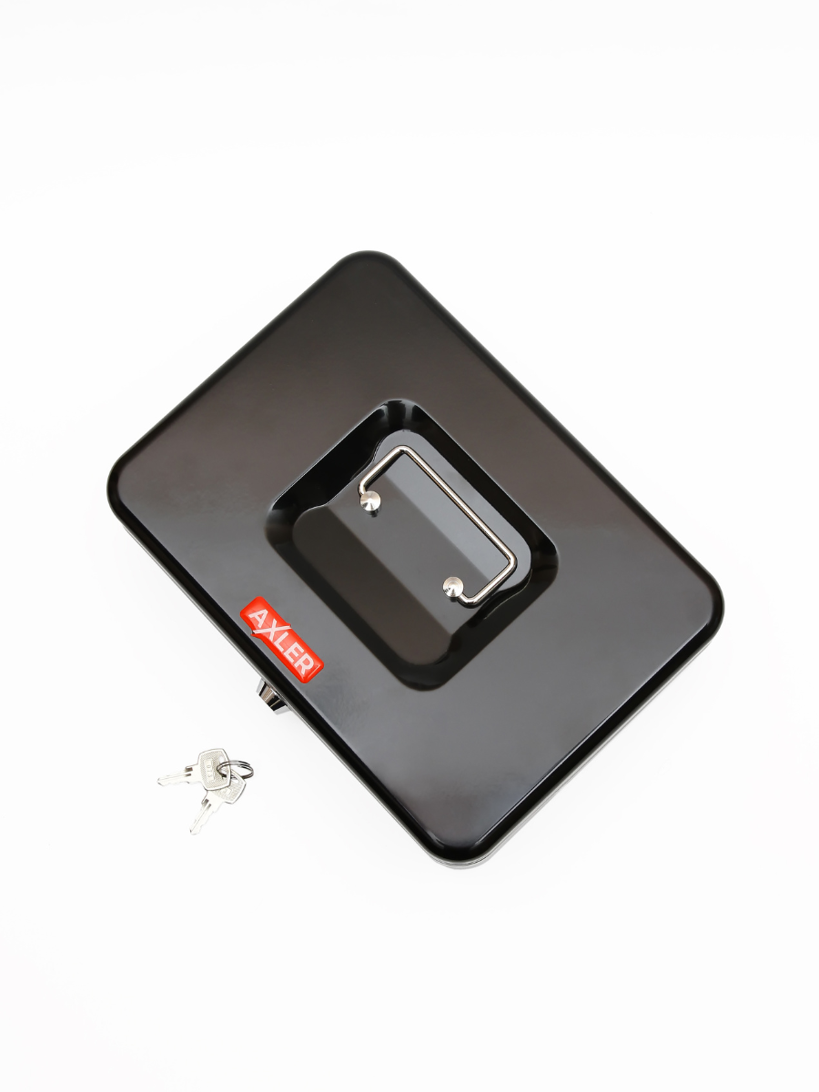 Ящик для денег AXLER металлический кэшбокс для хранения - фото 8