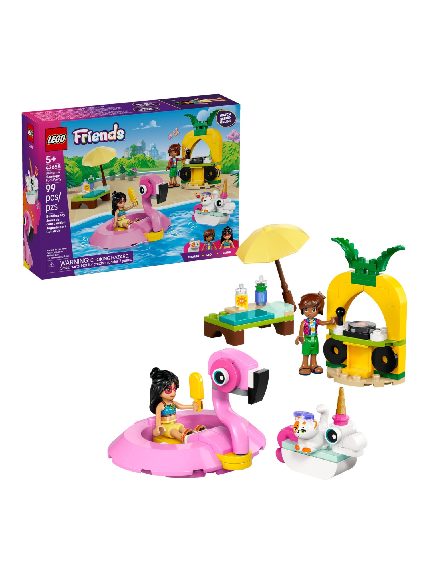 Конструктор LEGO Friends Вечеринка у бассейна 99 дет. - фото 2