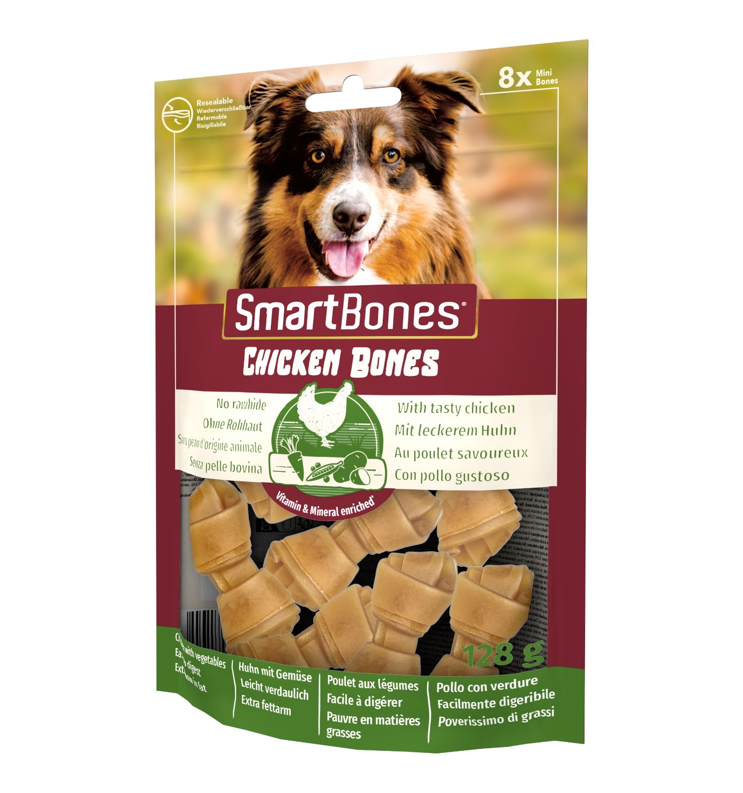 Лакомство для собак косточки Smart Bones куриные мини 8шт - фото 2