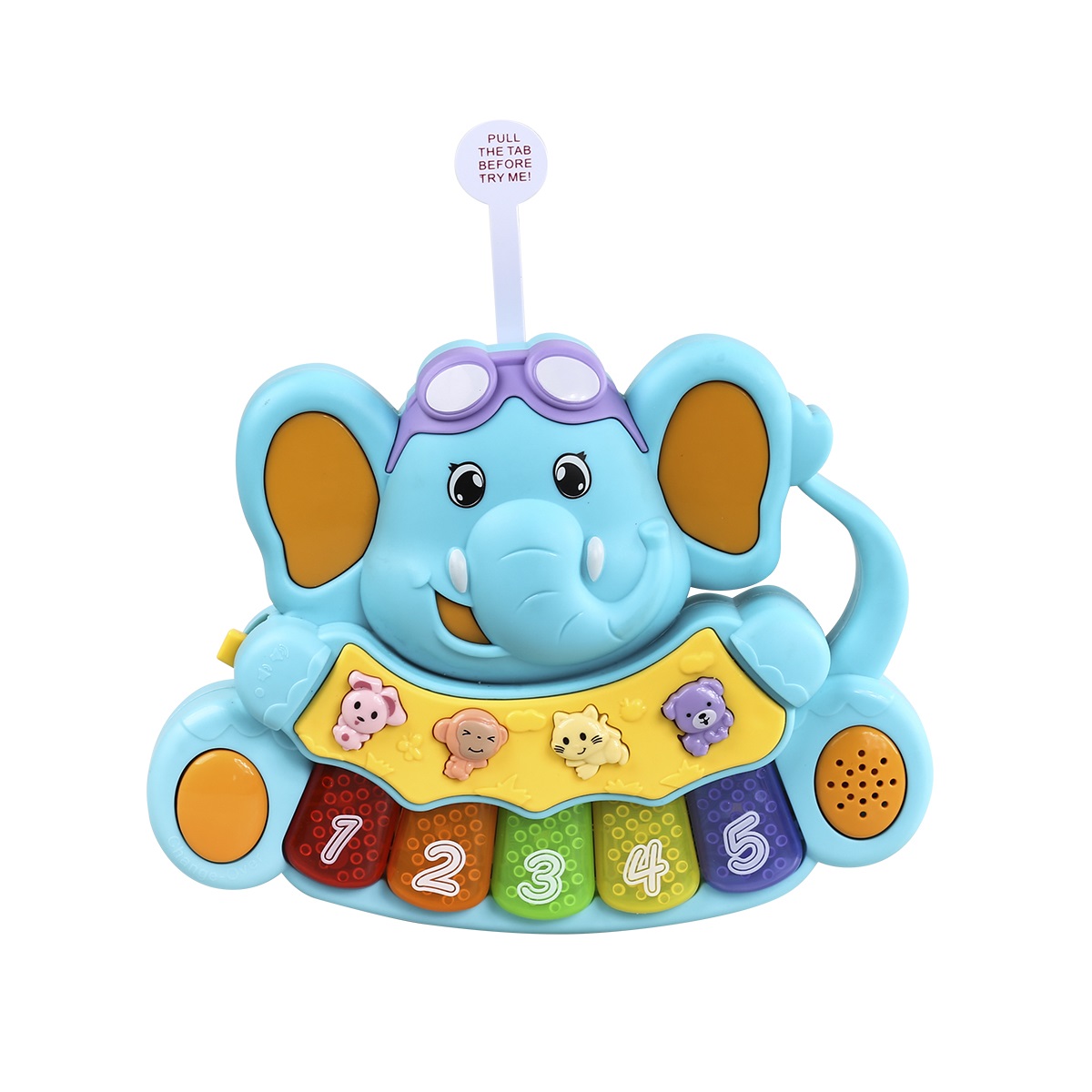 Игрушка музыкальная Mioshi Добрый слоник пианино - фото 2