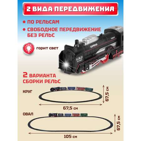 Набор железнодорожный Компания Друзей 105 см
