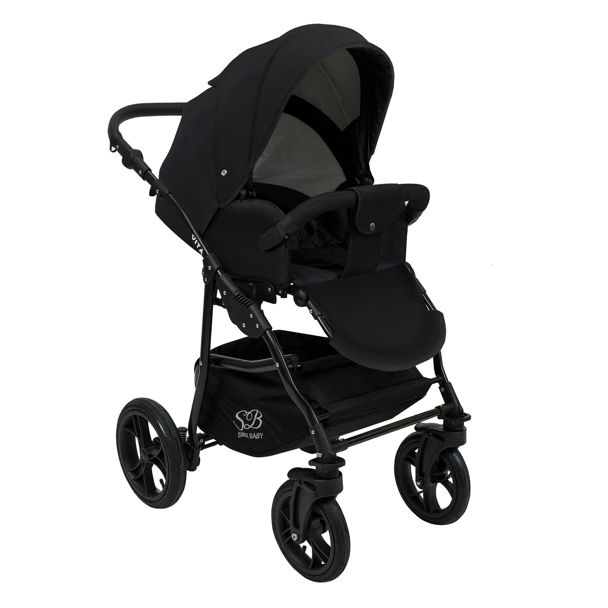 Коляска 2в1 Sweet Baby Vita Black - фото 7
