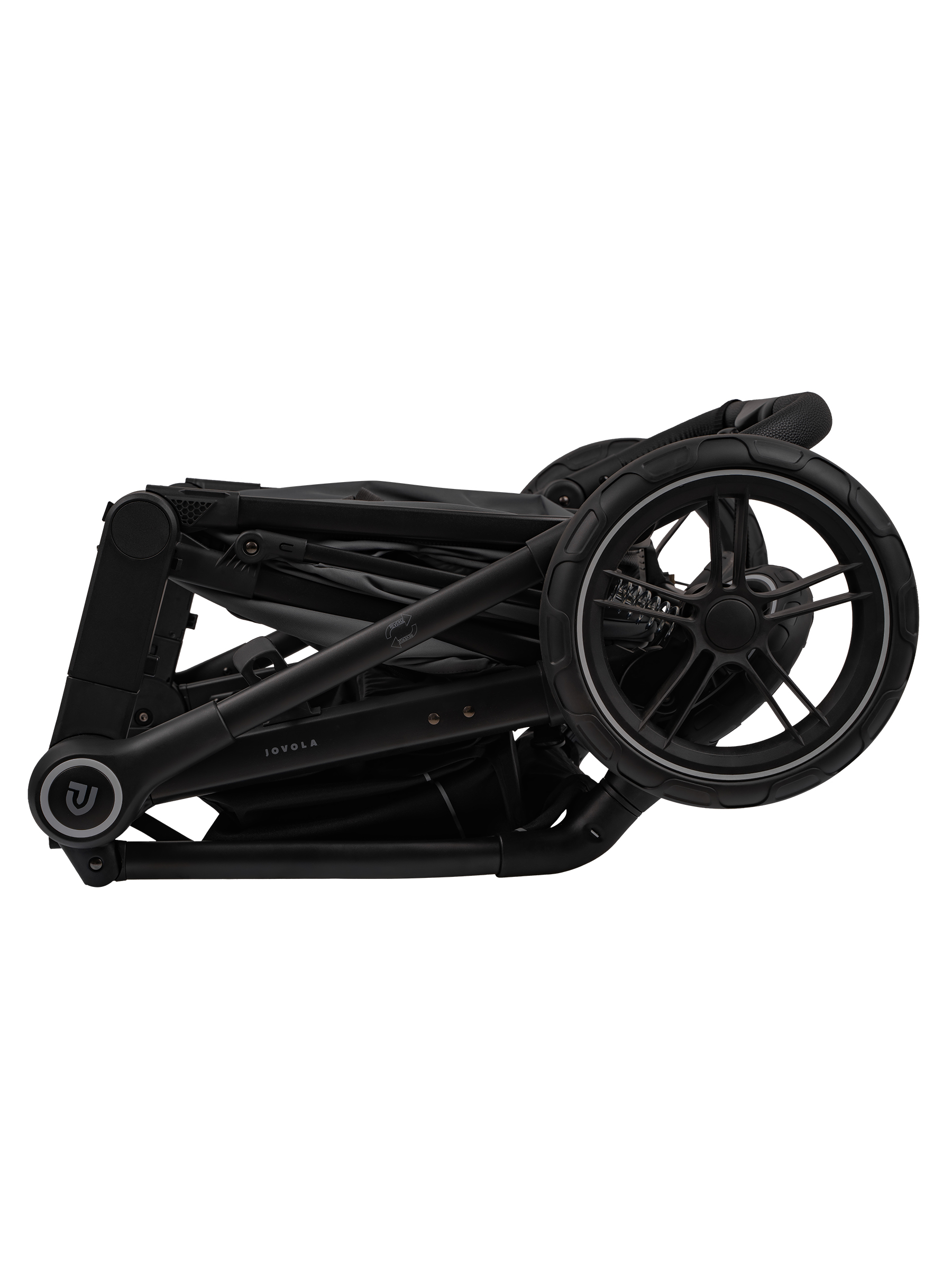 Коляска трансформер JOVOLA Truck, перекидная ручка серый - фото 21