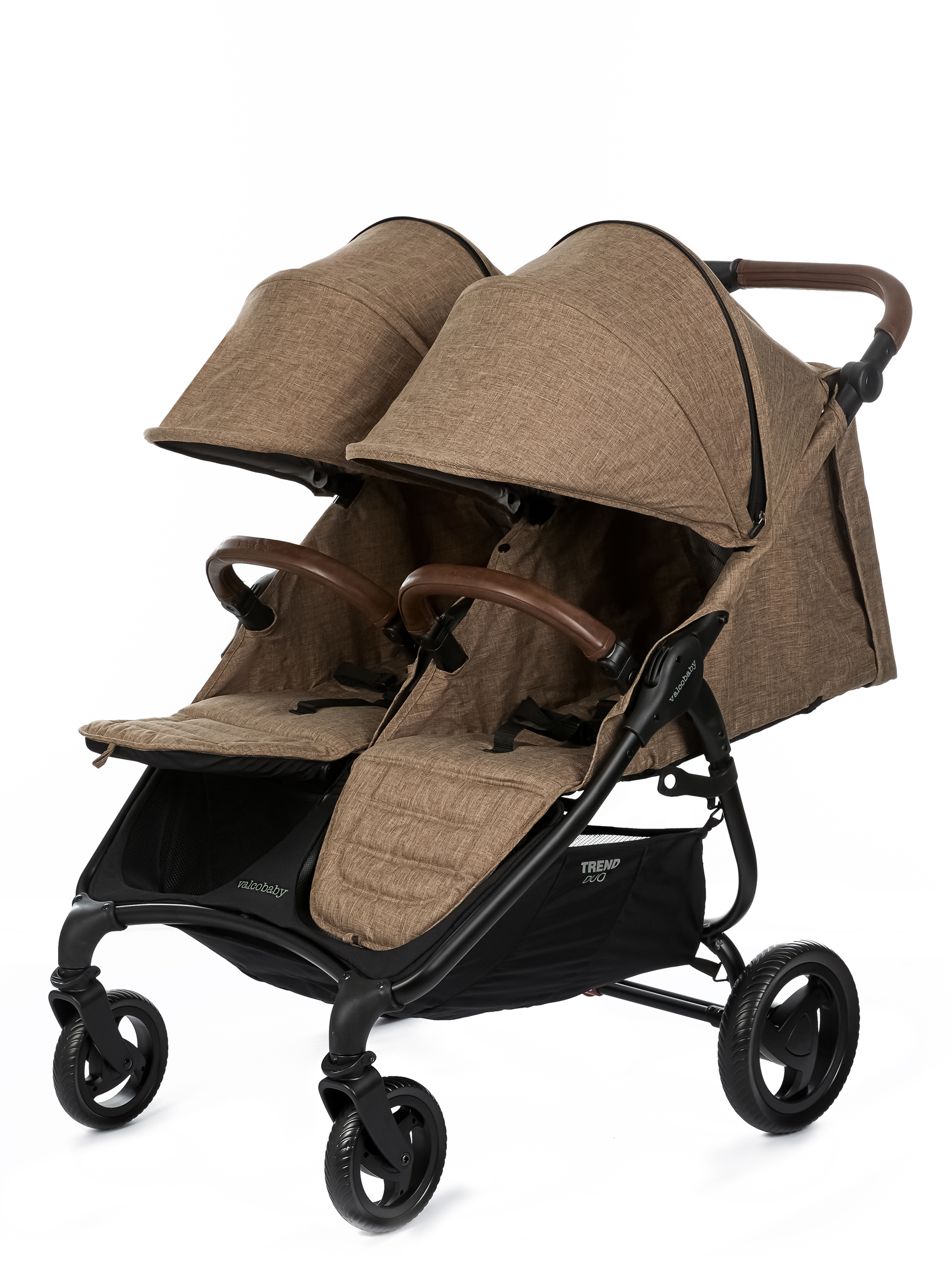 Коляска прогулочная для двойни Valco baby Snap Duo Trend /Cappuccino коричневый - фото 12