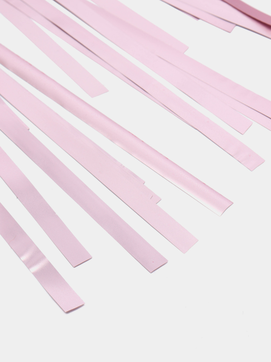 Дождик для фотозоны ZHIYU MENG матовый розовый 2х1м 4 штуки - фото 3