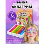 Аквагрим Funster Неоновый краски 6 цв.