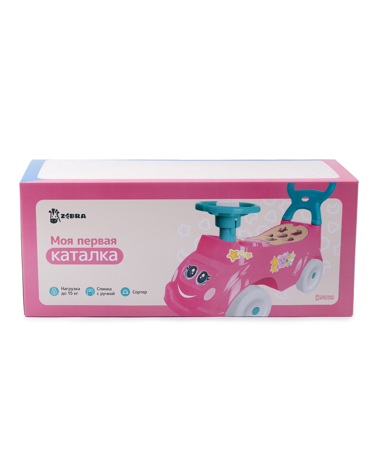 Каталка ZEBRA Моя первая розовый - фото 7