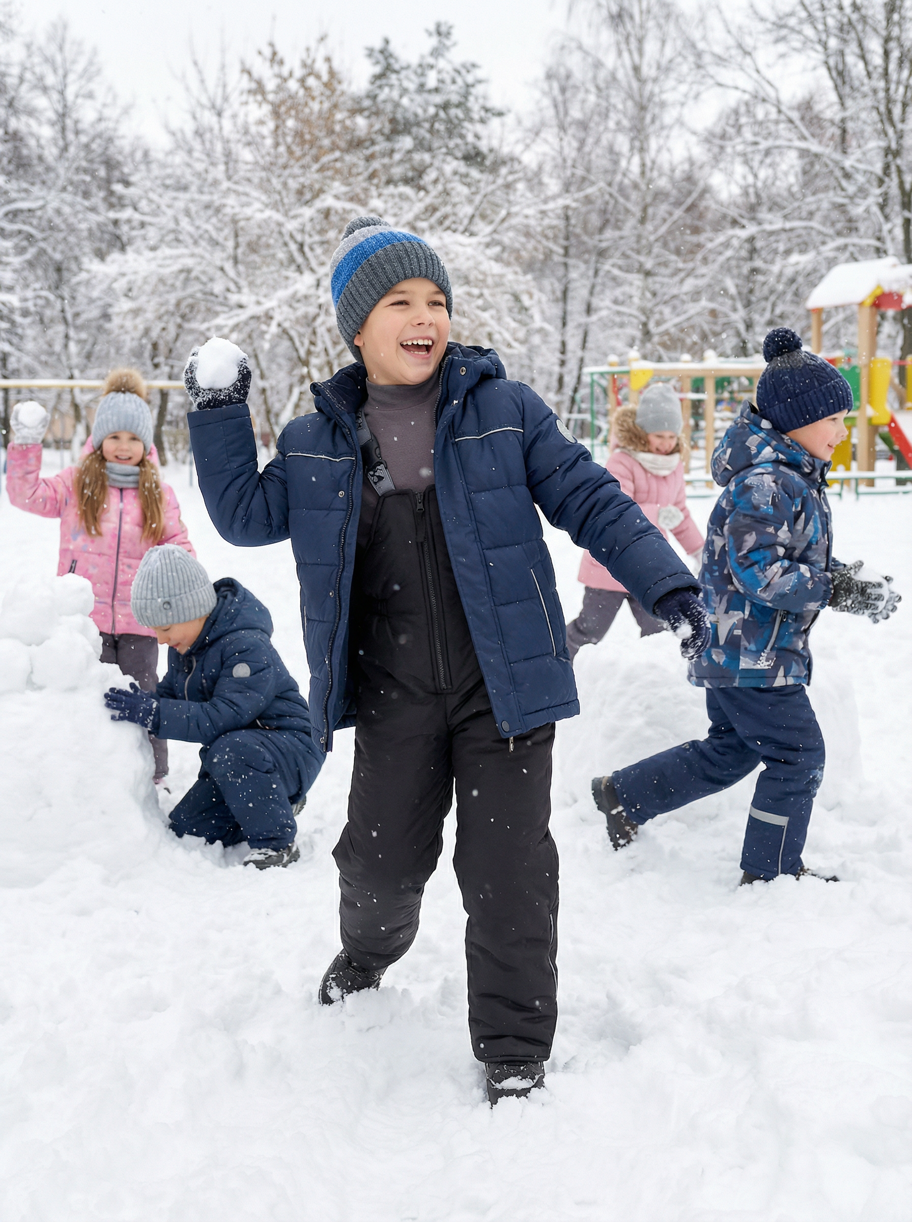 Полукомбинезон Arctic kids 60-015 черный - фото 3