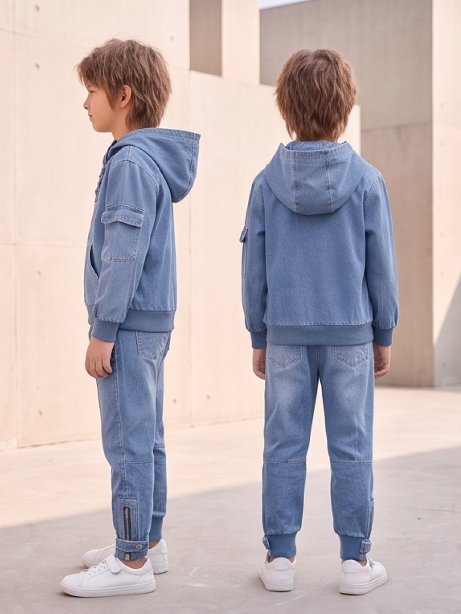 Костюм Artcher kids КостюмДжинс0001Голубой - фото 4