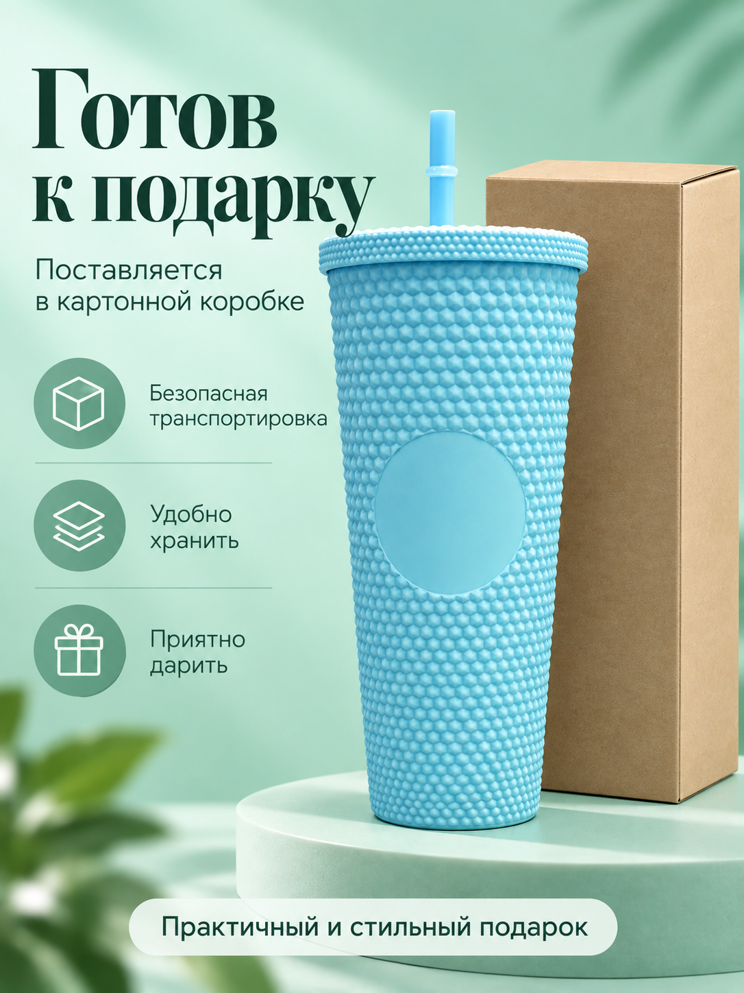 Поильник с трубочкой iLikeGift детский 710 мл - фото 8