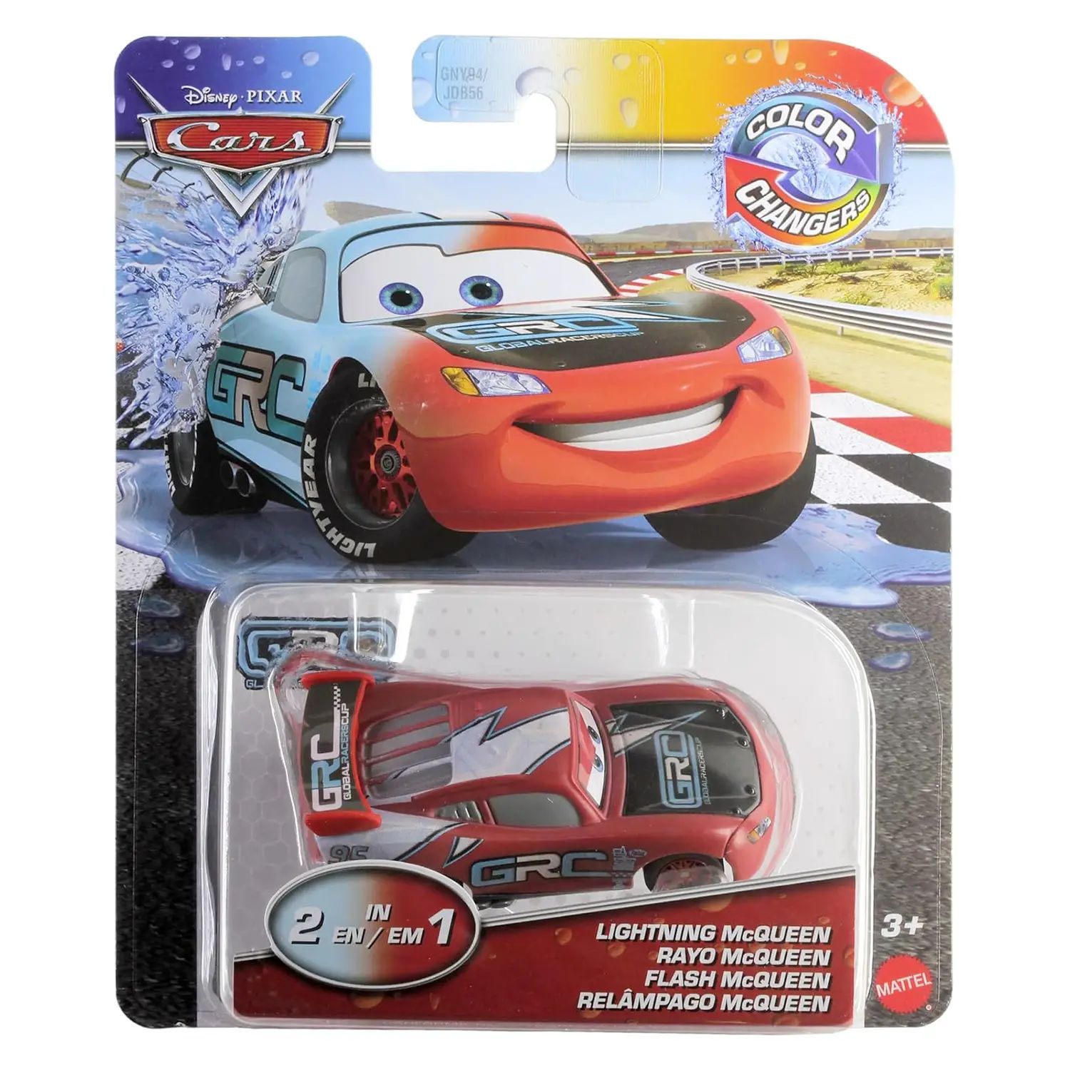 Автомобиль Cars Молния Маккуин 1:55 GNY94 - фото 1