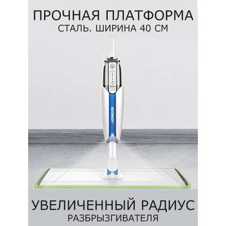 Швабра-полотер Boomjoy с распылителем Spray Mop Premium алюминиевая платформа P4-P