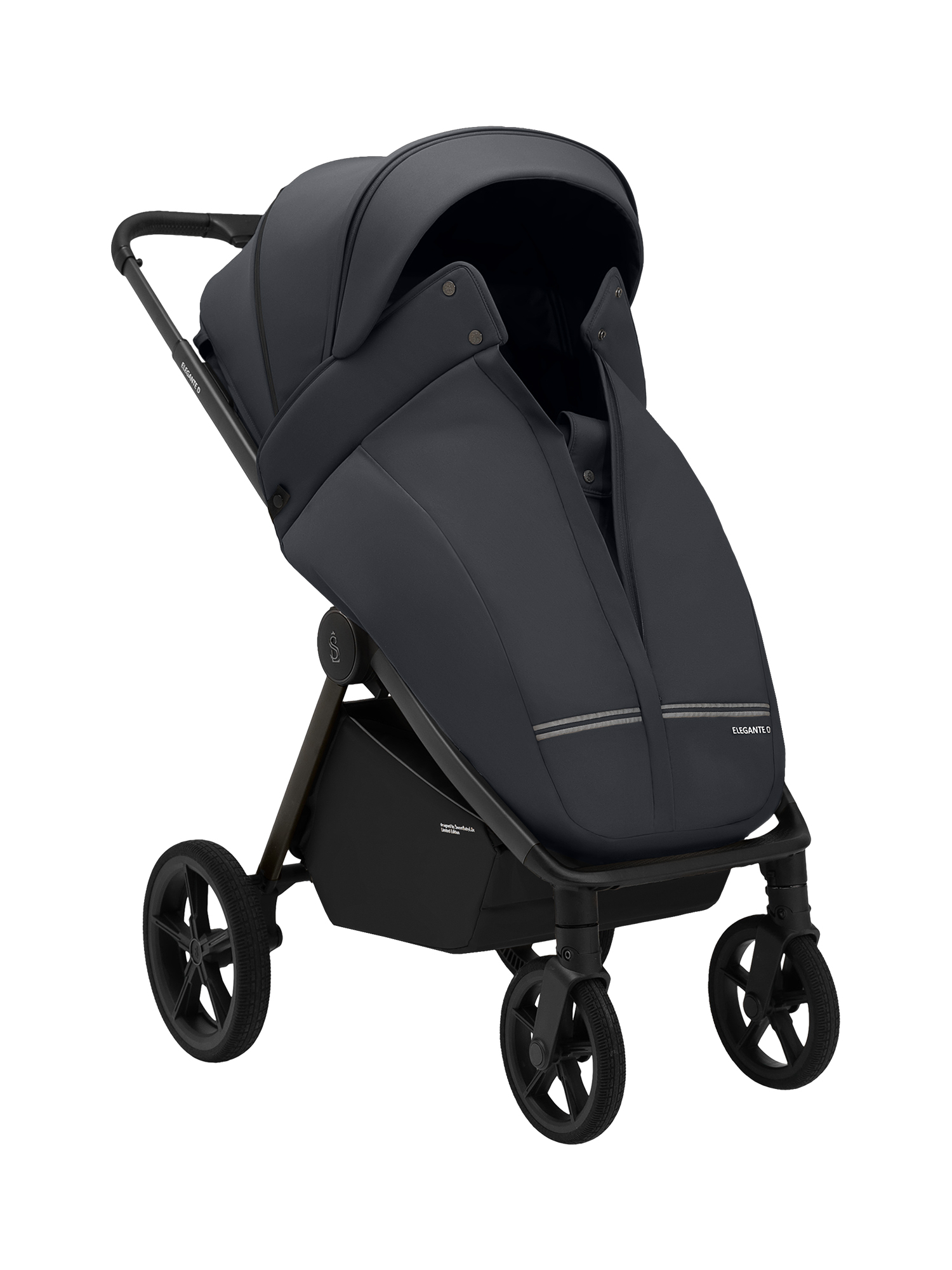 Коляска прогулочная Sweet Baby Elegante D Dark Grey серый - фото 17