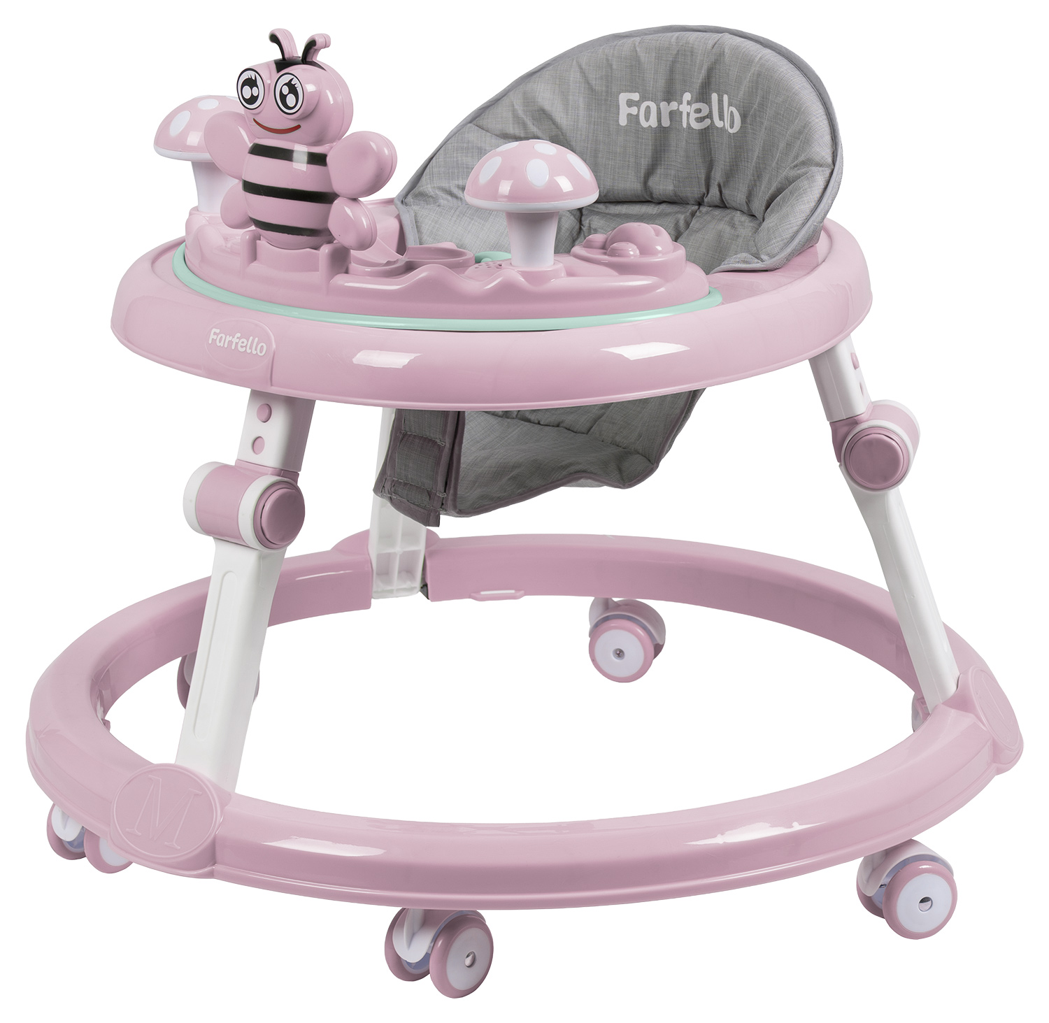 Ходунки Farfello A6 розовый - фото 9