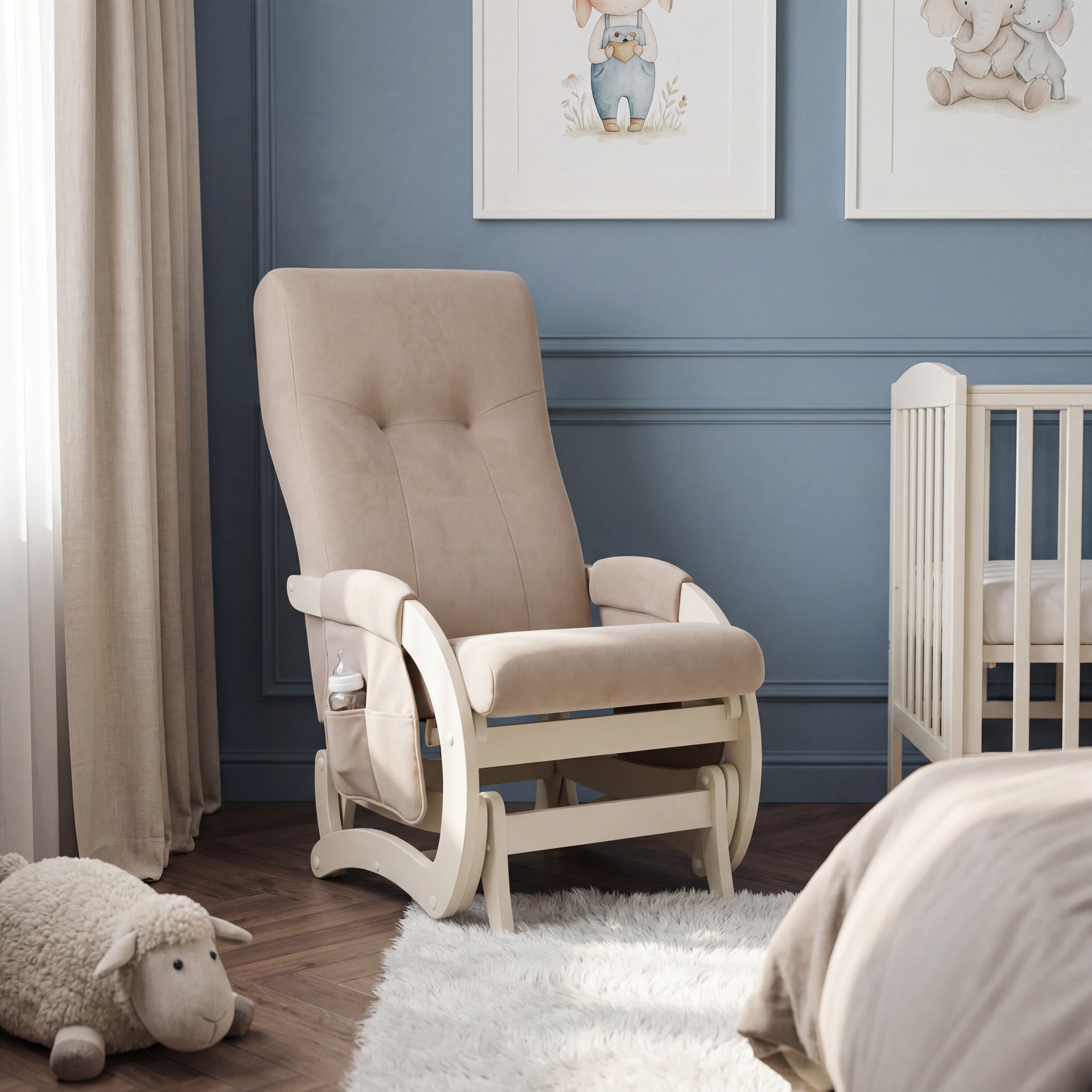 Изображение товара Кресло качалка Milli Кьяра с четырьмя положениями спинки и маятниковым механизмом