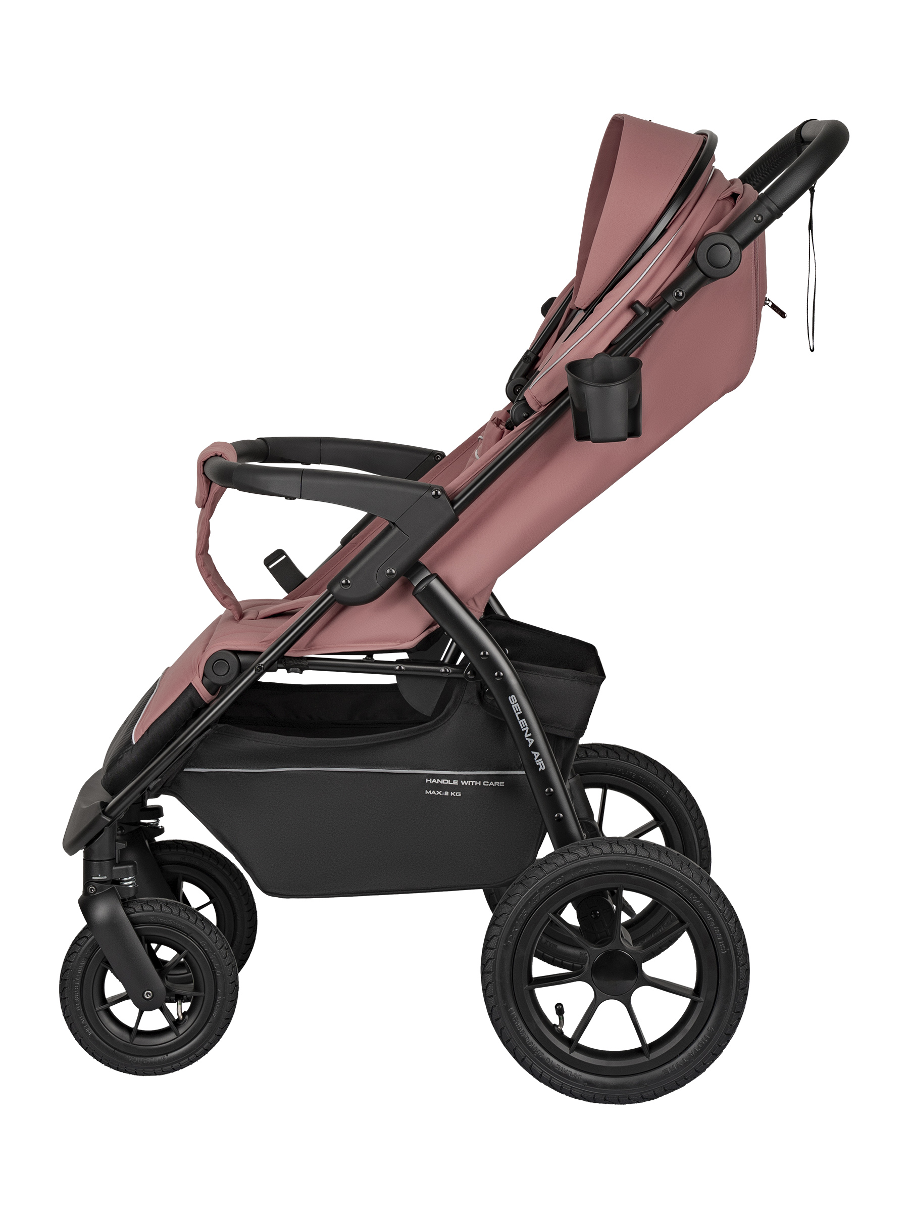 Коляска прогулочная JOVOLA SELENA Air 2025 с сумкой розовый - фото 18